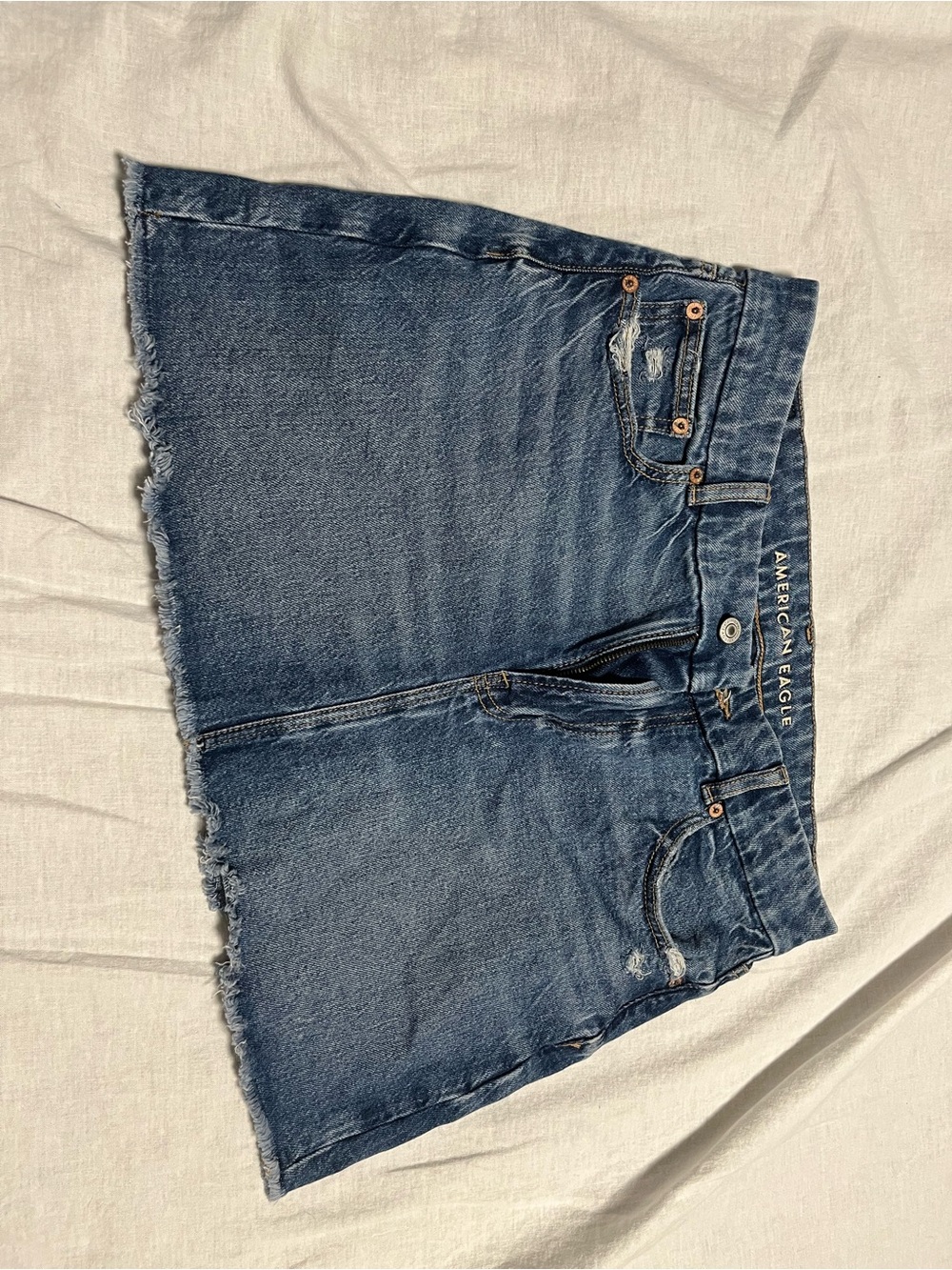 American Eagle Outfitters Dark Blue Denim Mini Skirt